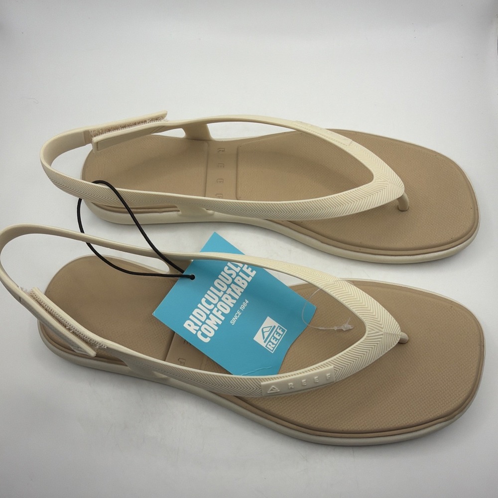 Reef Water Vista Womens Tan Slingback Water Friendly Sandals Size 8